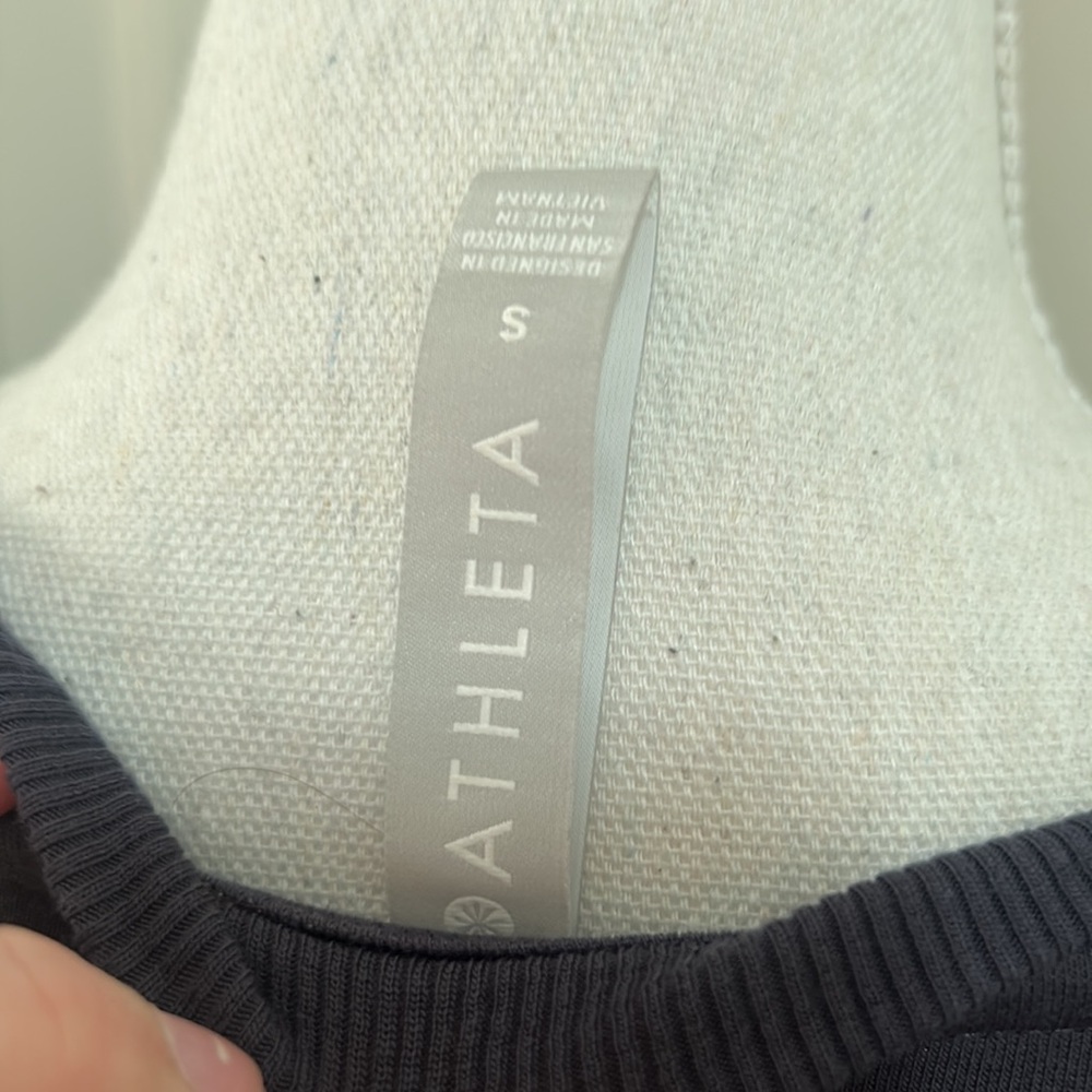 Athleta Samsara Nirvana Grey Side Tie Sweatshirt S - Picture 9 of 13
